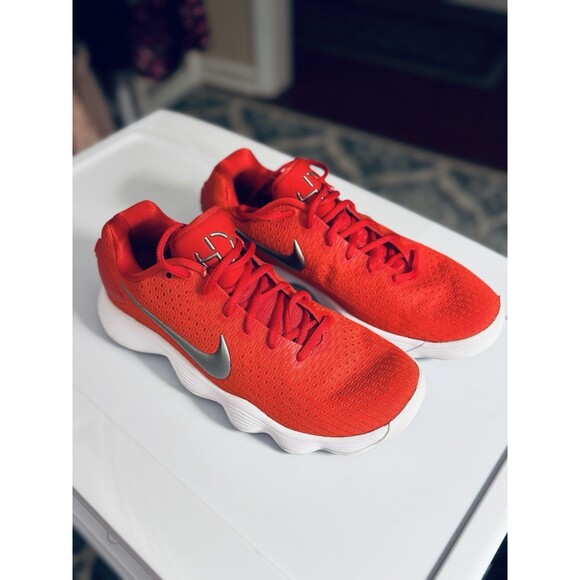 Size 8.5 Women’s Nike Shoe Hyperdunk 2017 Red White Low Top Sneaker - Picture 3 of 10